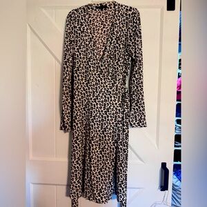 Banana Republic wrap leopard dress
